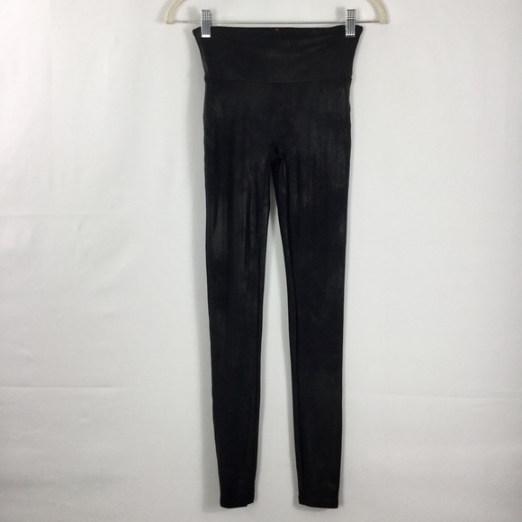 Spanx Faux Leather Leggings Black Size S - Picture 2 of 11